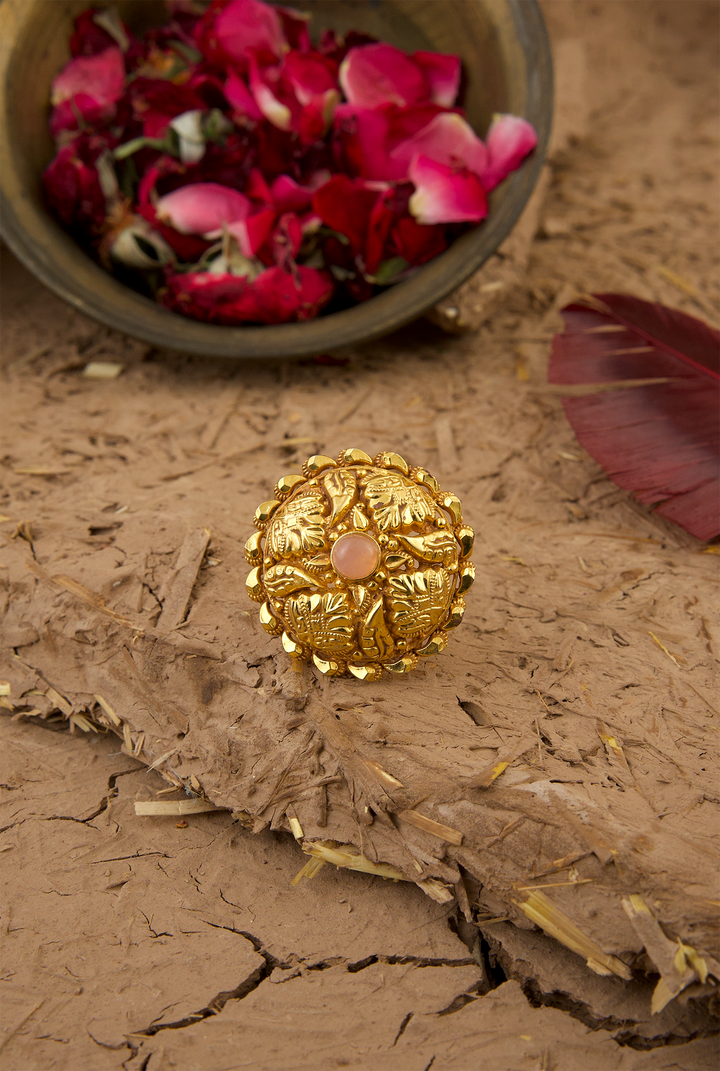 Inaya Ring Handcrafted Gold Plated