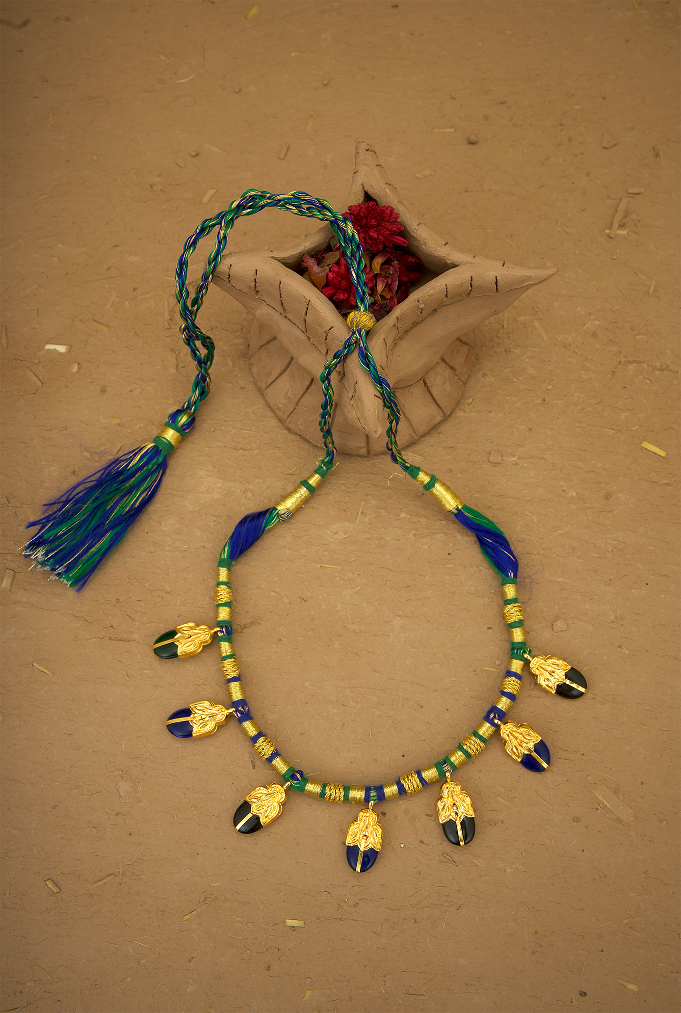 Noora  Dakh Set handcrafted Gold Plated