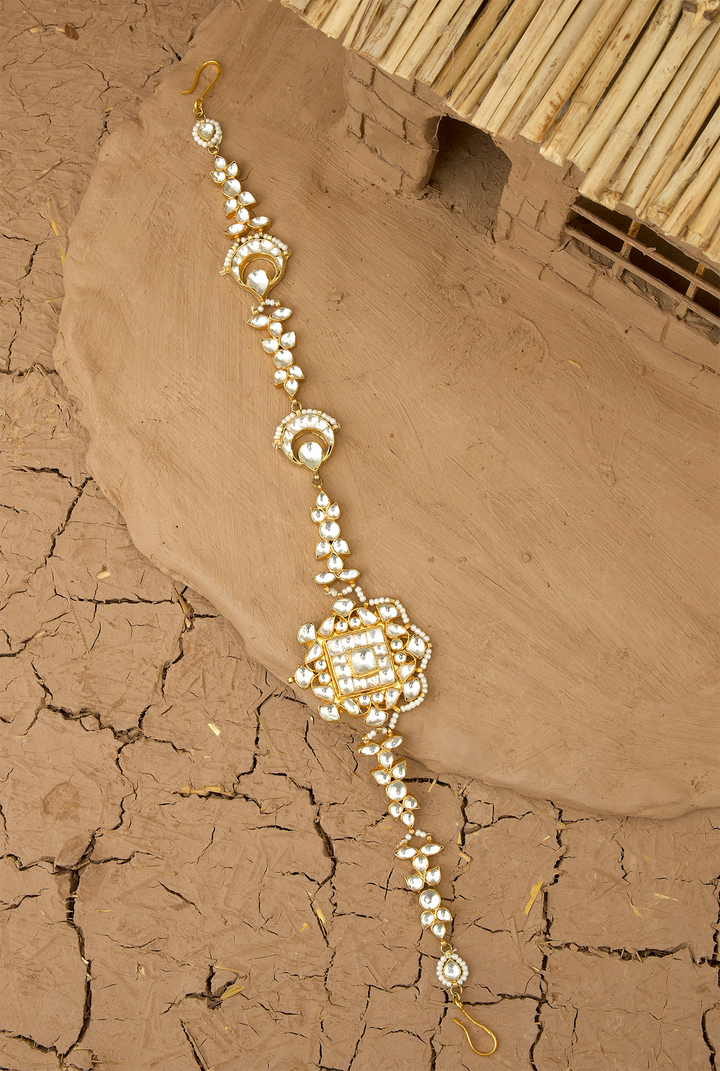 Nargish Head band Handcrafted Gold Plated