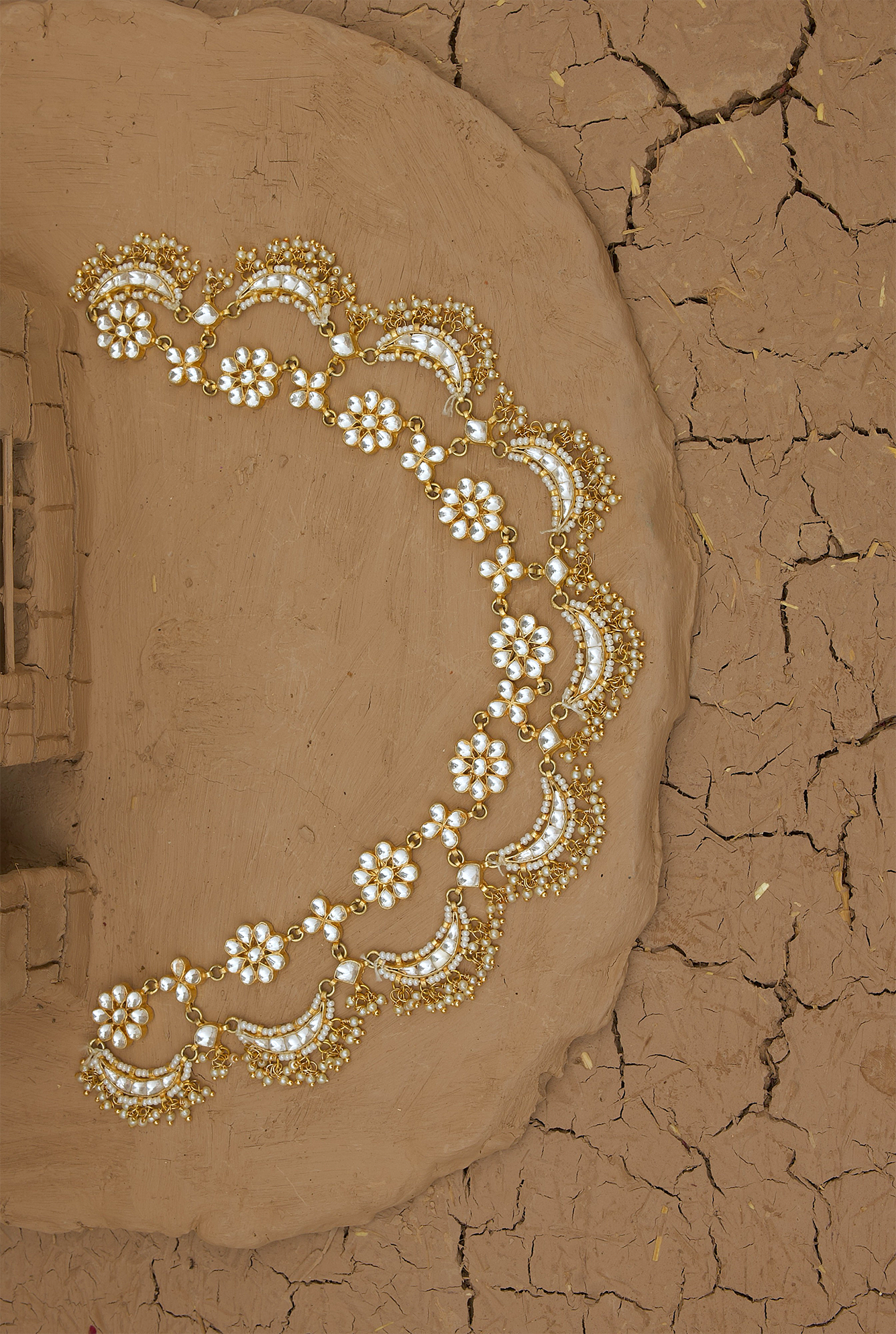 Yamira Head band Handcrafted Gold Plated