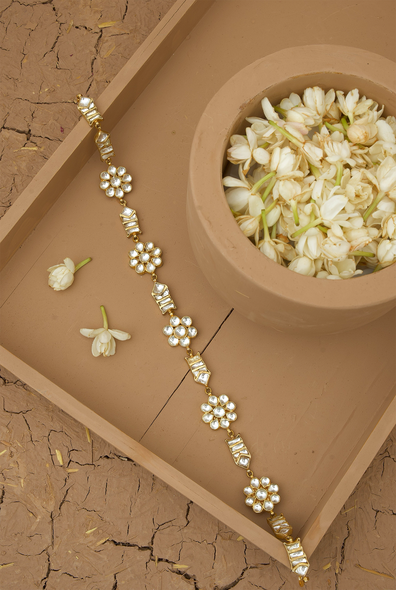 Noor Head band Handcrafted Gold Plated