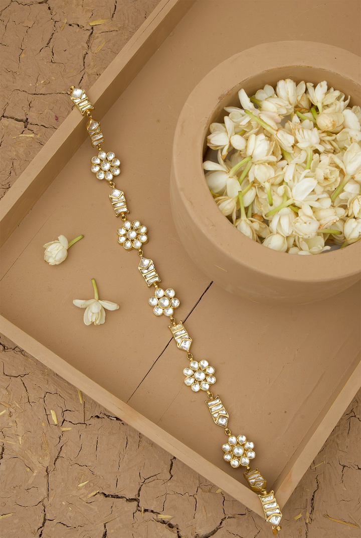 Noor Head band Handcrafted Gold Plated