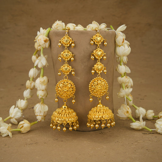 Sawar  Jhumki Handcrafted Gold Plated