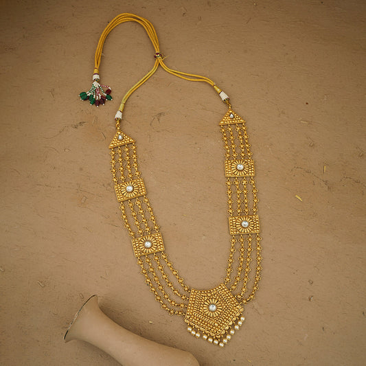 Iraa Ranihaar Earrings Tika Set Handcrafted Gold Plated