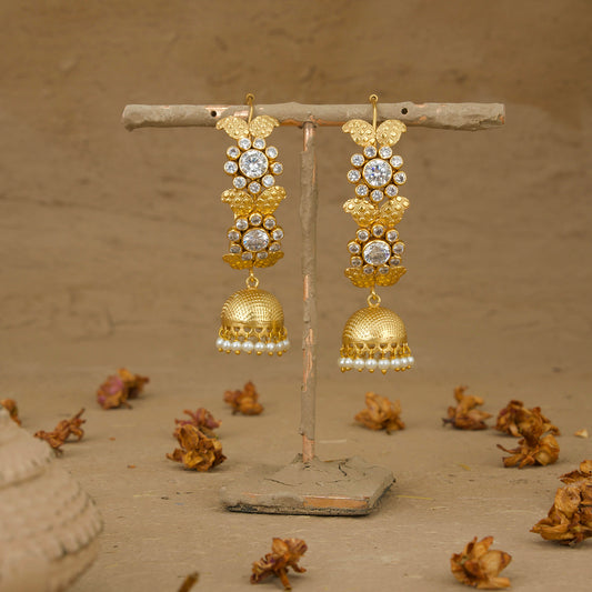 Aafreen Jhumki Handcrafted Gold Plated