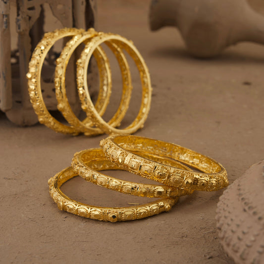 Zarina Bangles Gold Plated