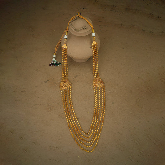 Meera Ranihaar Earrings Set Handcrafted Gold Plated