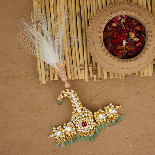 Naaz Kalgi Handcrafted Gold Plated