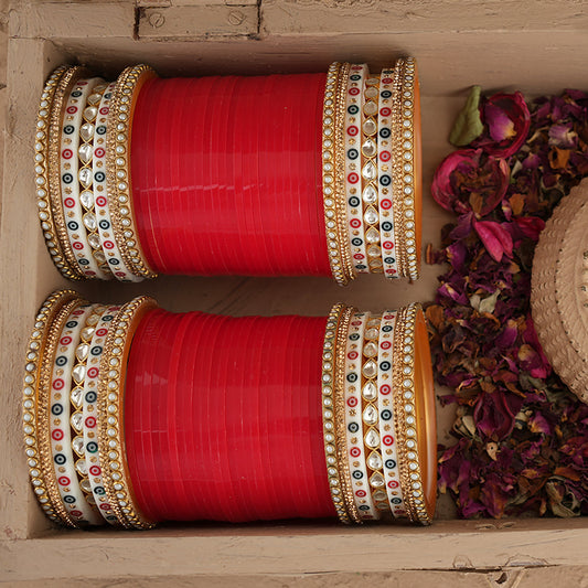 Zarnaz Wedding Churra Red Colour