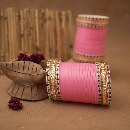 Gulsheen Wedding Churra Pink Colour