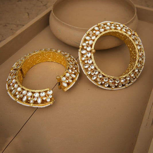Bela Bangles With Screw Gold Plated