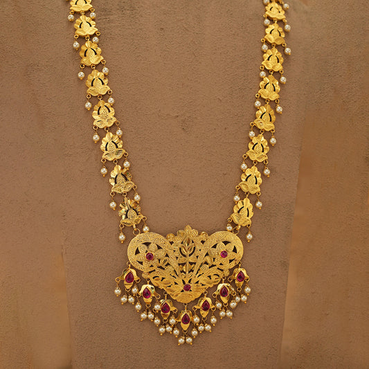 Reya Ranihaar Earrings Set Handcrafted Gold Plated