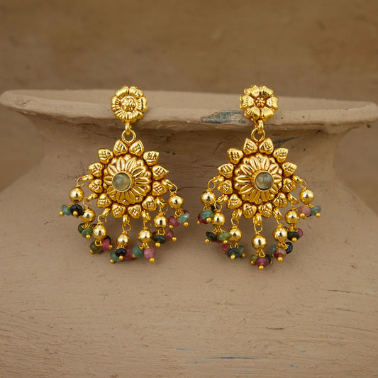 Aashi Necklace Earrings Tikka Handcrafted Gold Plated