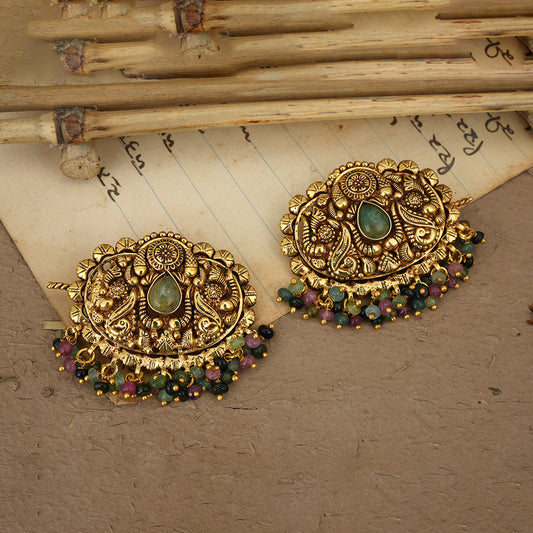 Gulhab Clip handcrafted Gold Plated