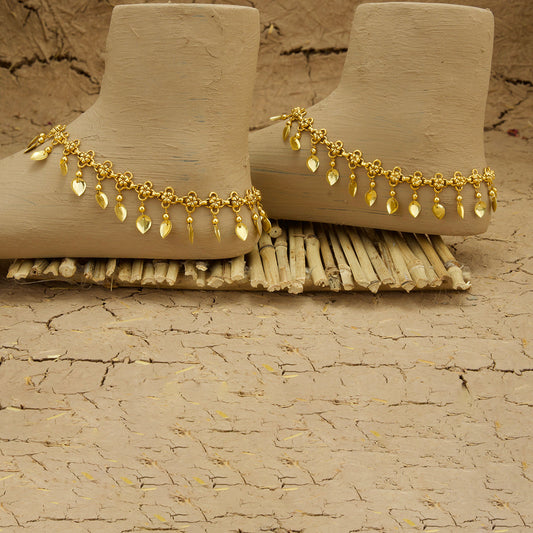 Zoya Payal Handcrafted Gold Plated
