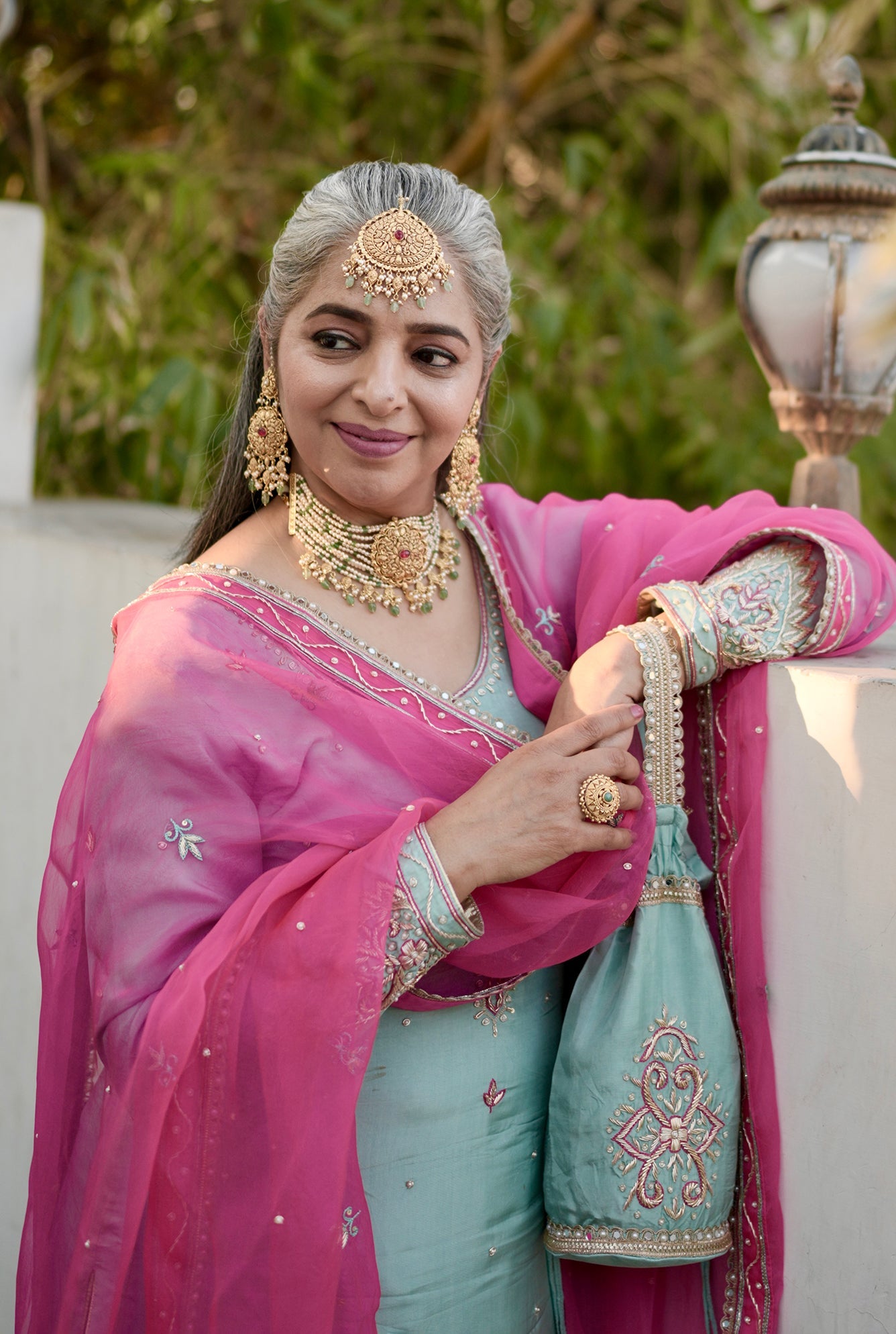 Parizad choker Earing Tikka Handcrafted Gold Plated