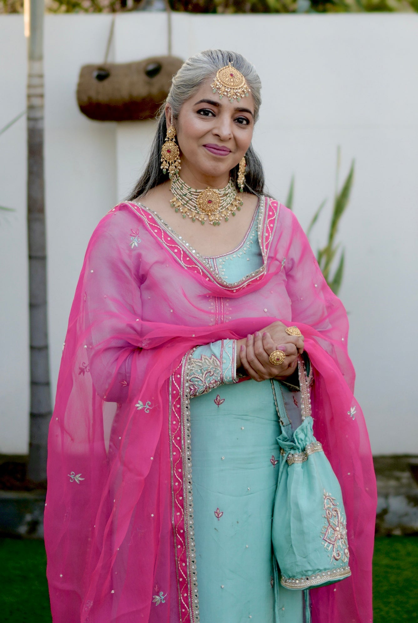 Parizad choker Earing Tikka Handcrafted Gold Plated