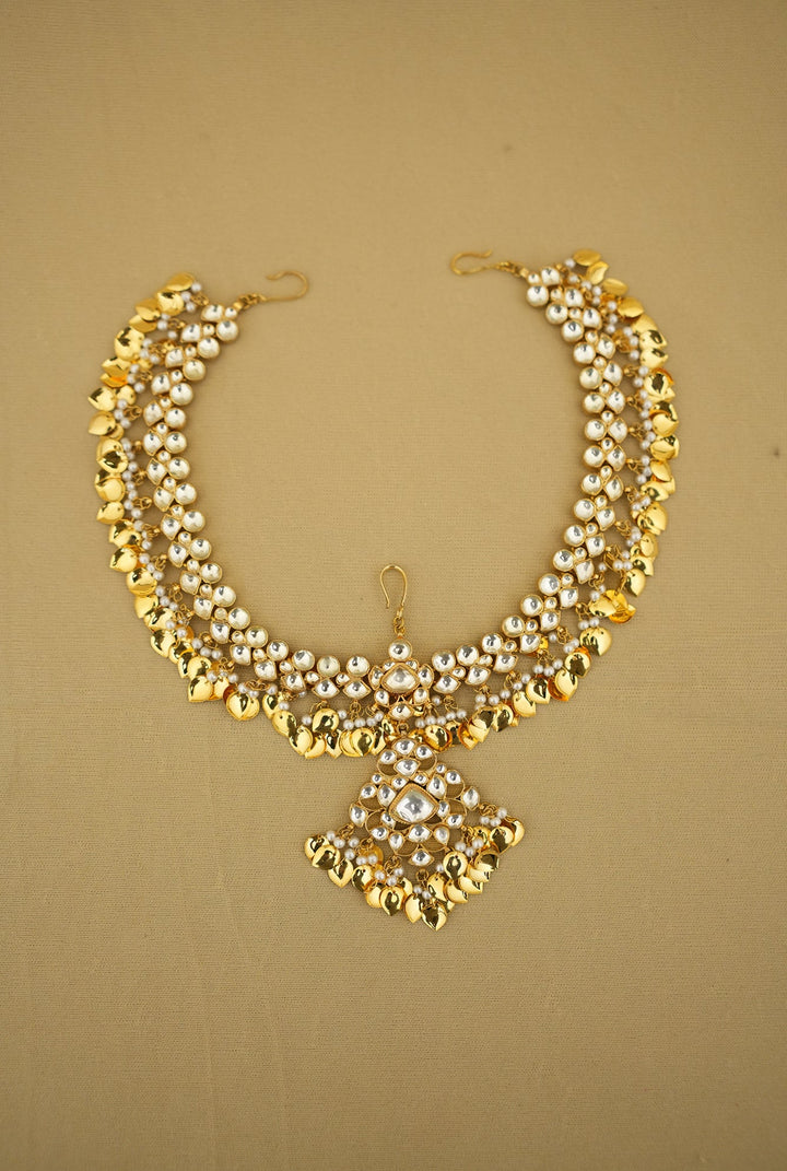 Anura Kundan  Matha Patti Handcrafted Gold Plated