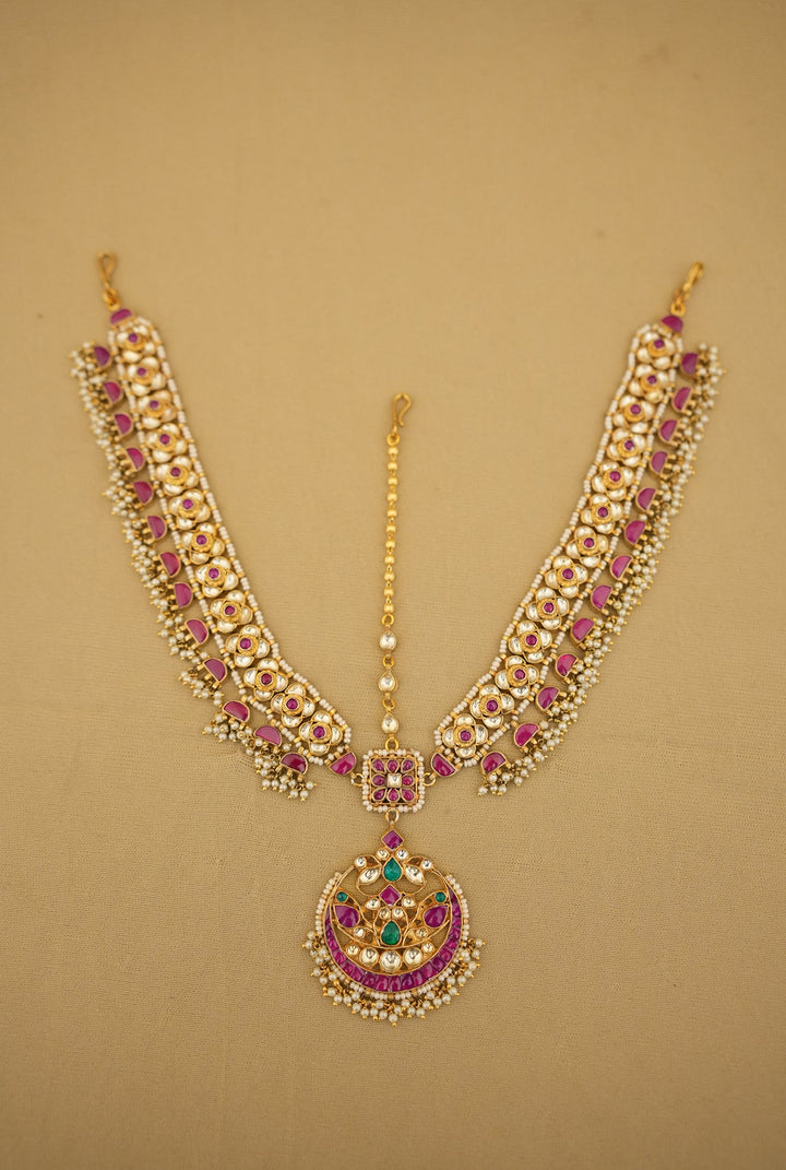 Pavi  Kundan  Matha Patti Handcrafted Gold Plated