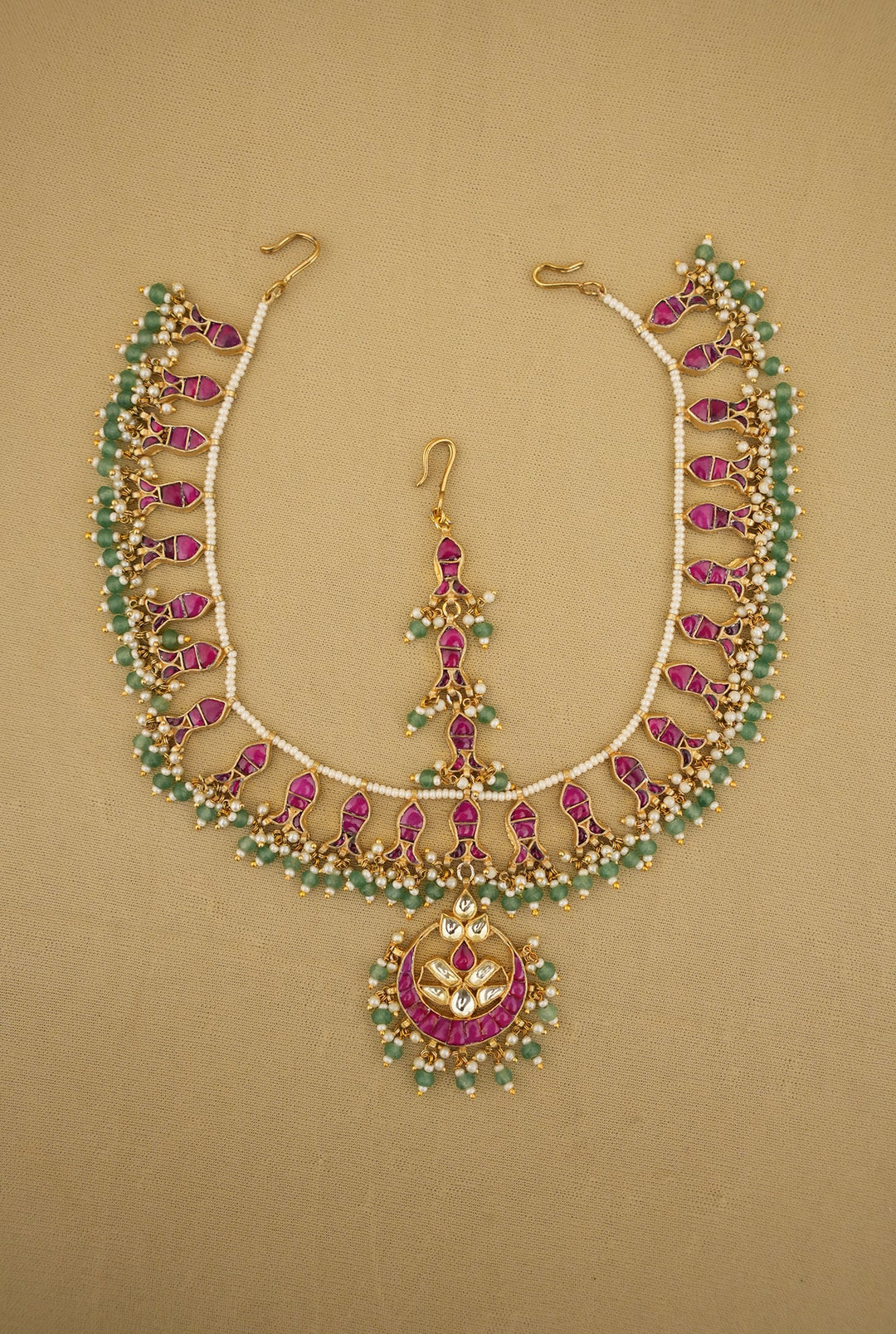 Aabha  Kundan  Matha Patti Handcrafted Gold Plated