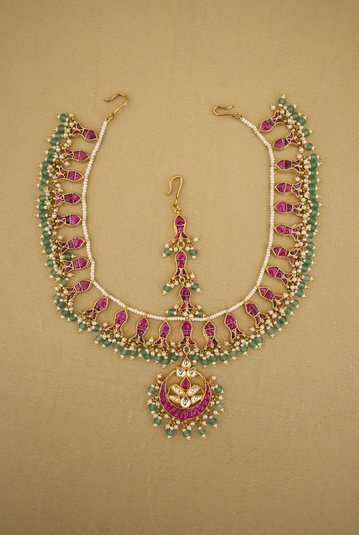 Aabha  Kundan  Matha Patti Handcrafted Gold Plated