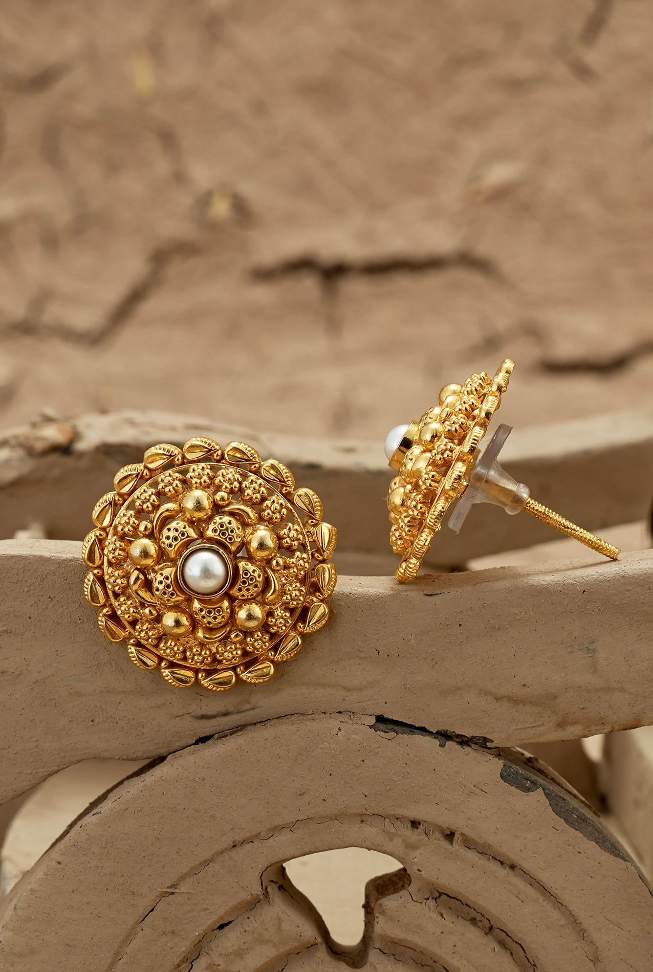 Triveni Tops Handcrafted Gold Plated