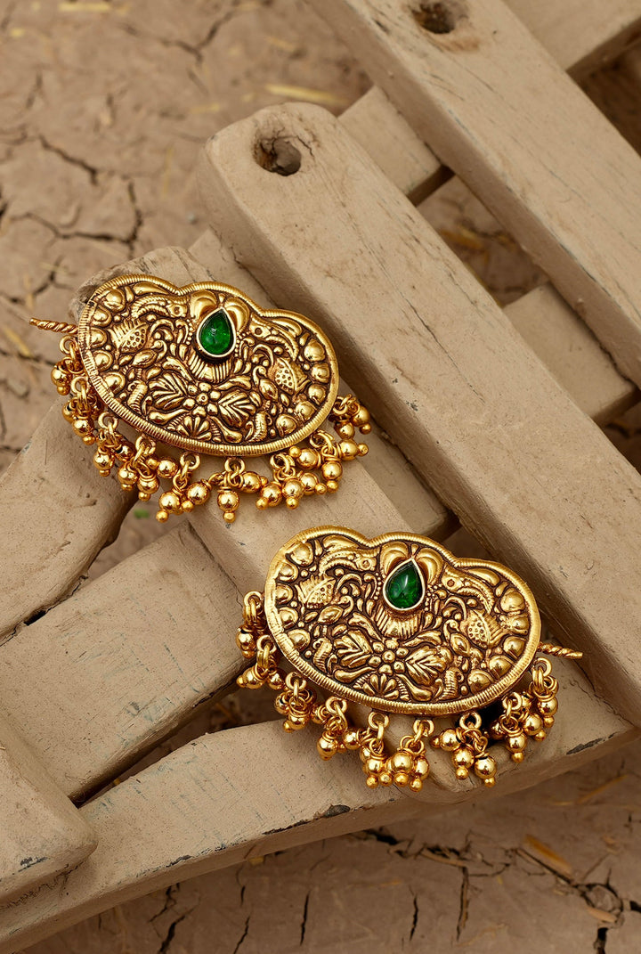 Noora  Clips Handcrafted Gold Plated