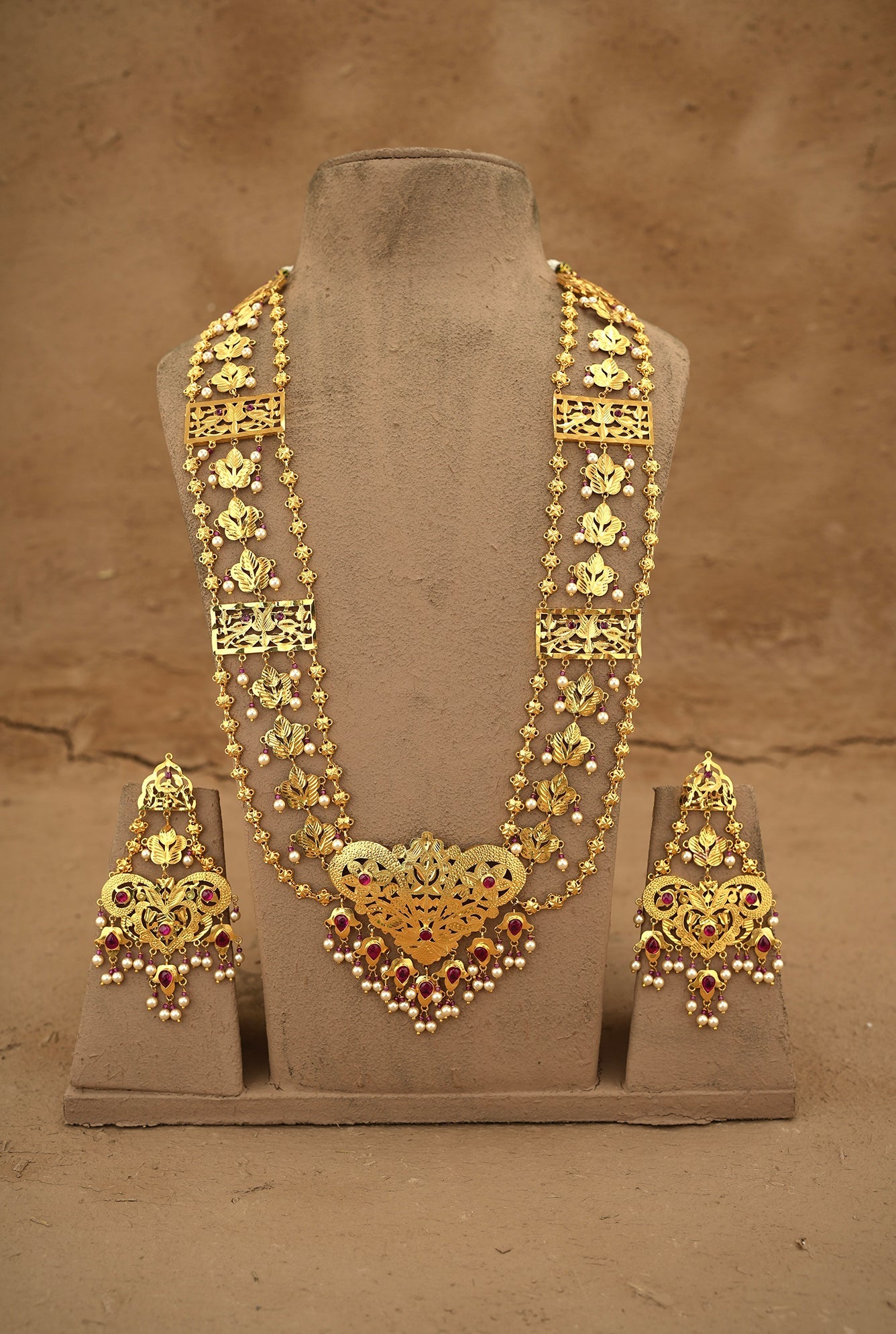 Gulhab Ranihaar Handcrafted Gold Plated