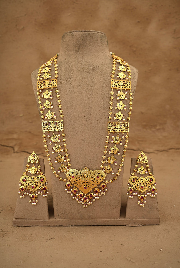 Gulhab Ranihaar Handcrafted Gold Plated