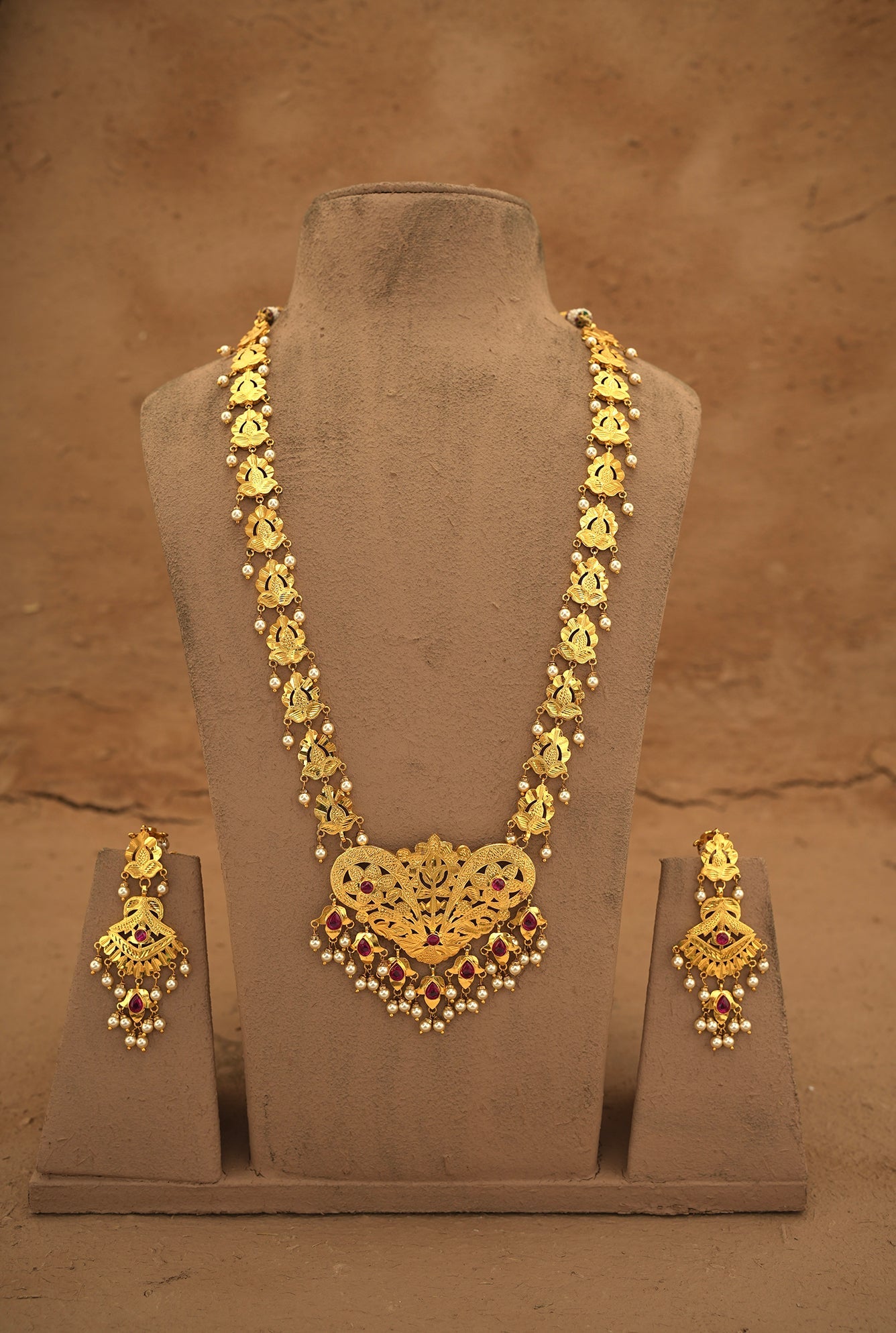 Kusam  Ranihaar Handcrafted Gold Plated