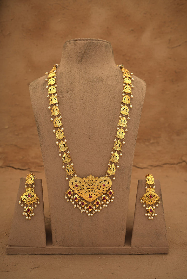 Kusam  Ranihaar Handcrafted Gold Plated