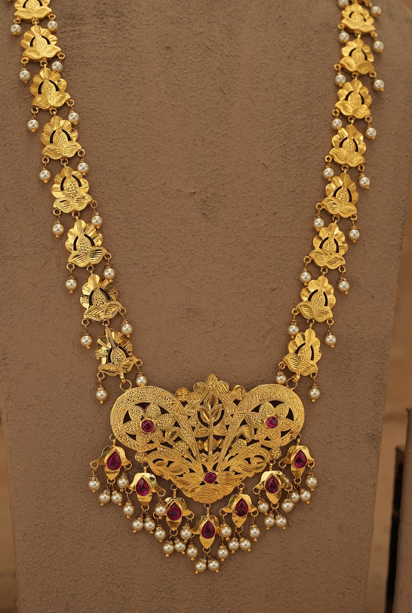 Kusam  Ranihaar Handcrafted Gold Plated