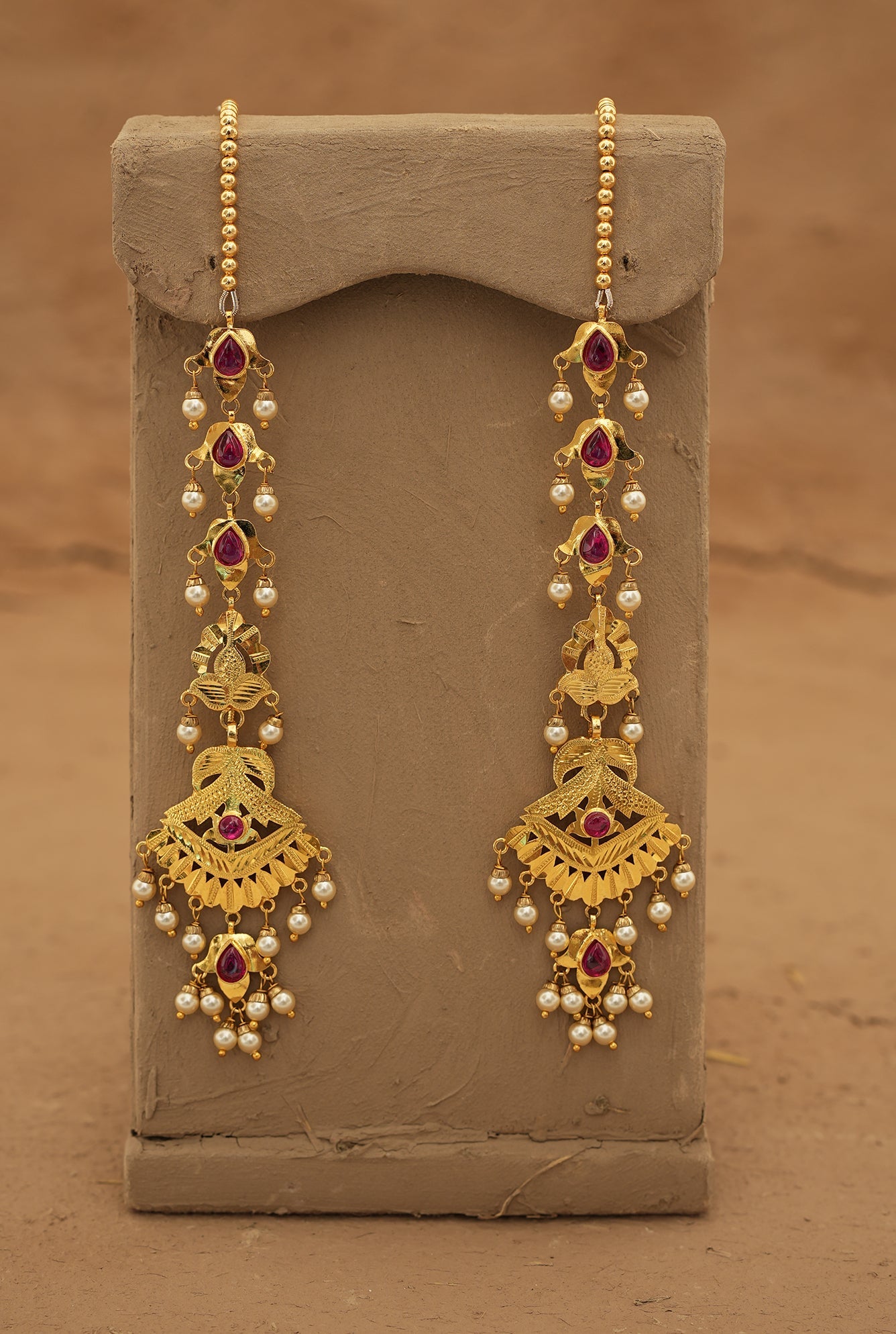 Kusam  Ranihaar Handcrafted Gold Plated
