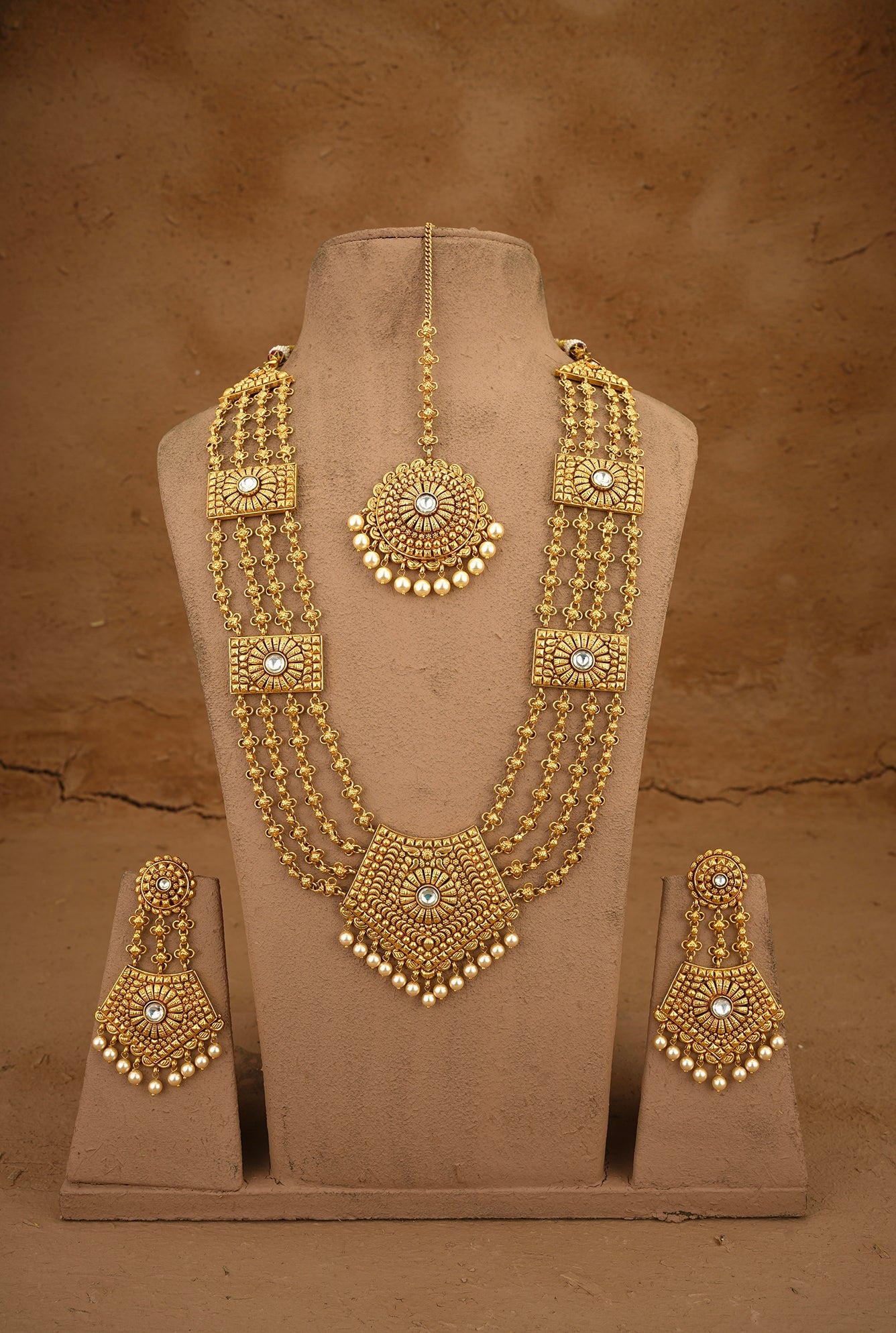 Babool Ranihaar Handcrafted Gold Plated