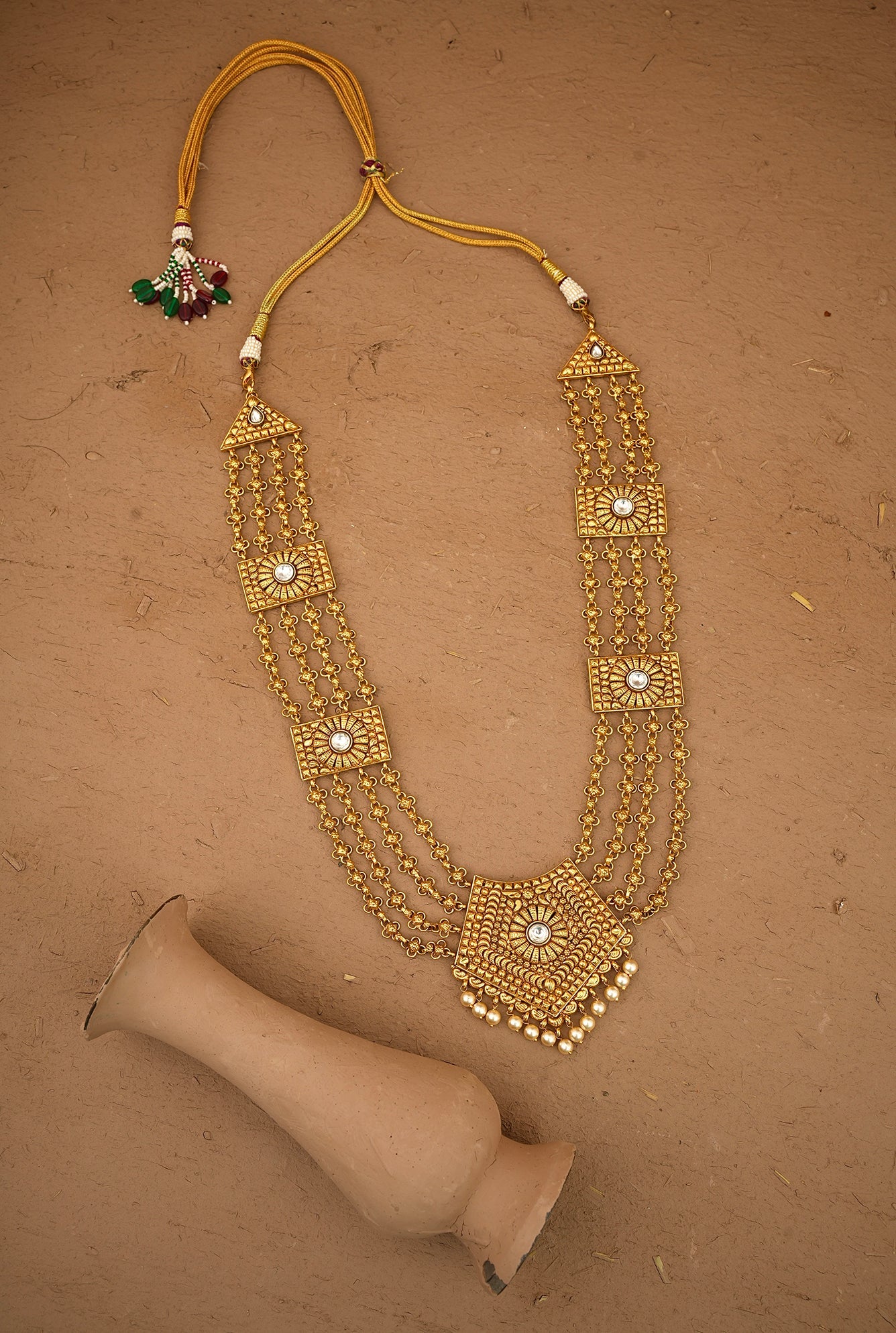 Babool Ranihaar Handcrafted Gold Plated