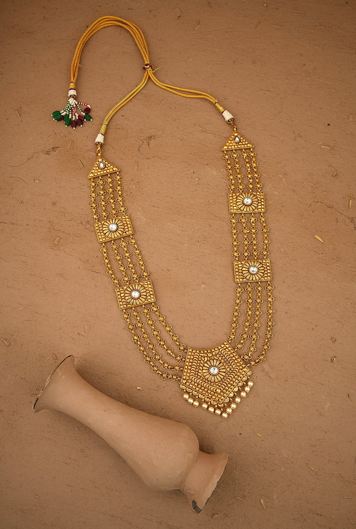 Babool Ranihaar Handcrafted Gold Plated