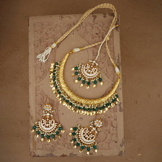 Iraa Hasli set Handcrafted Gold Plated