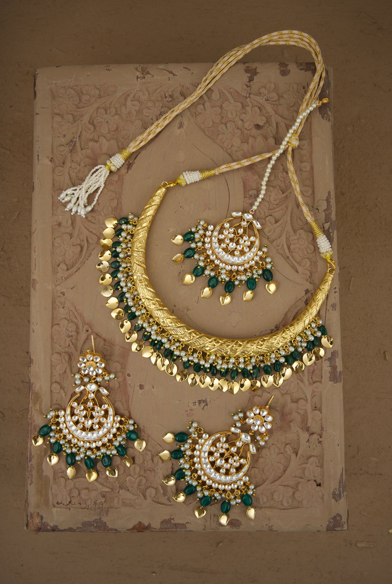 Iraa Hasli set Handcrafted Gold Plated