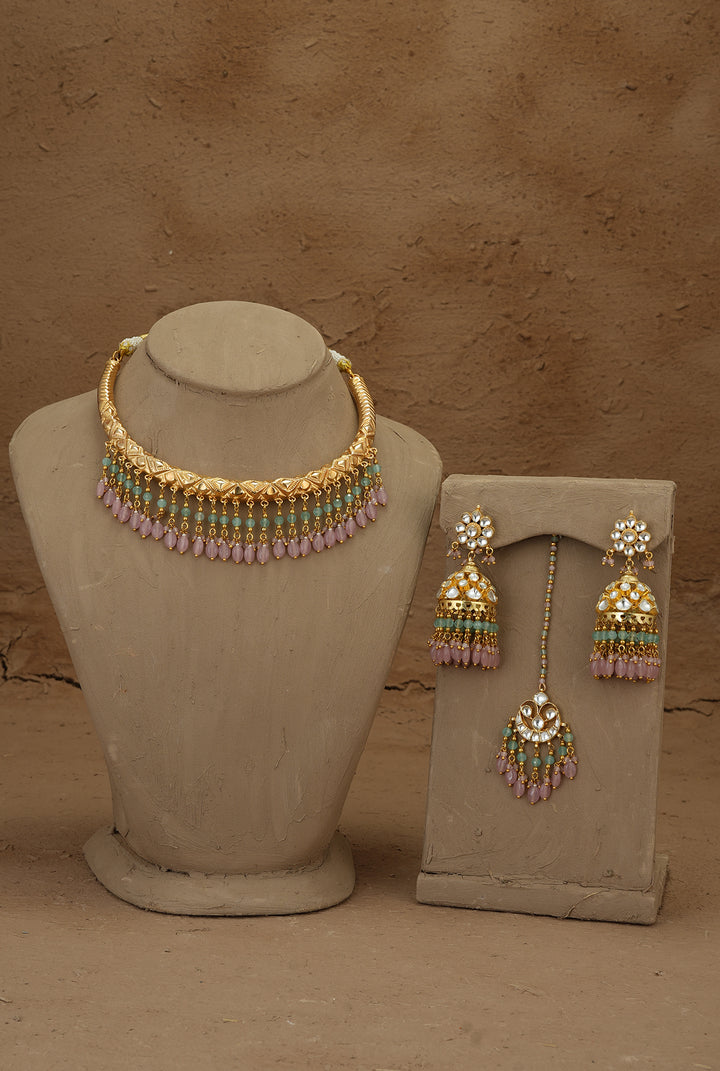 Rimi Hasli set Handcrafted Gold Plated