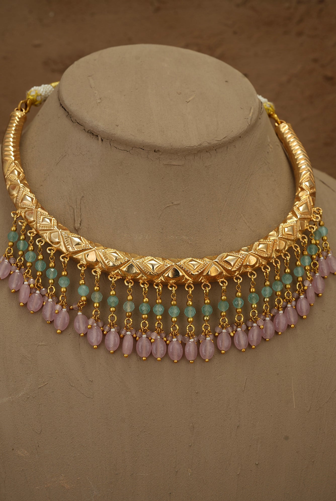 Rimi Hasli set Handcrafted Gold Plated