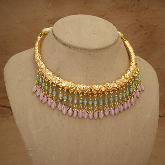 Rimi Hasli set Handcrafted Gold Plated