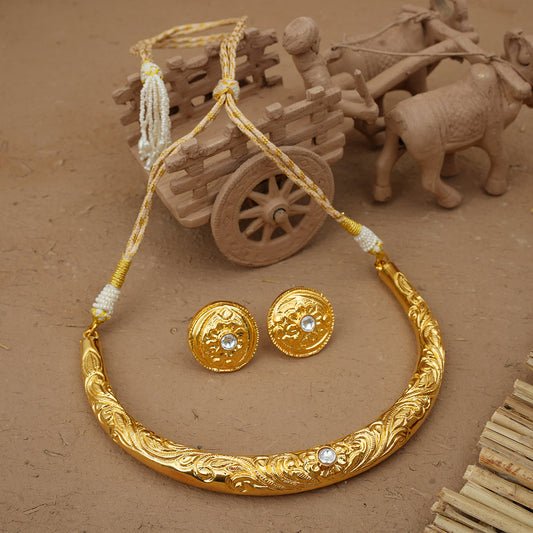 Falak Hasli set Handcrafted Gold Plated