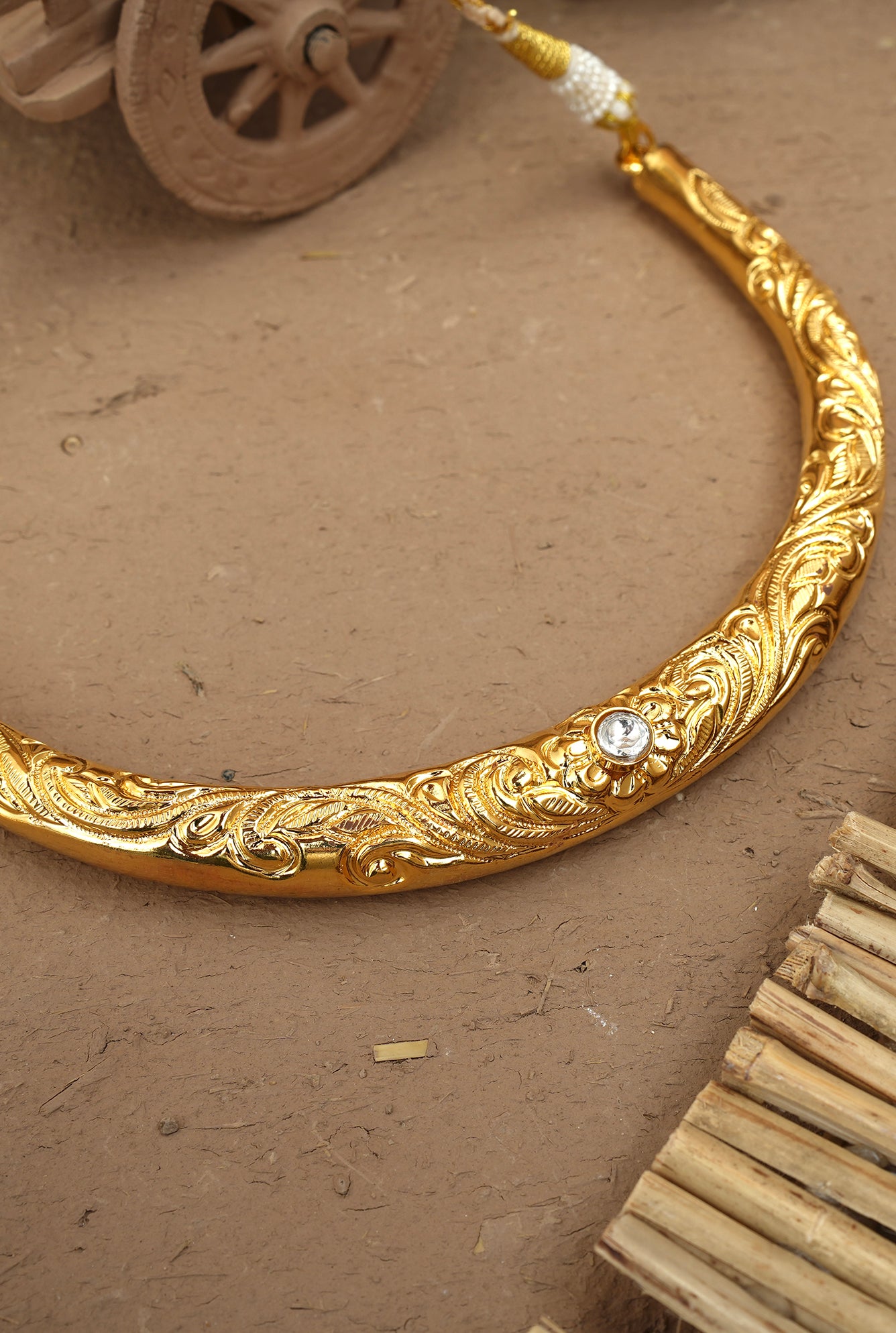 Falak Hasli set Handcrafted Gold Plated