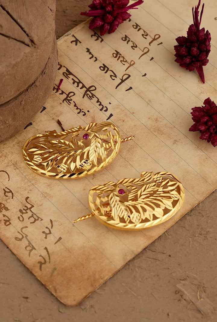 Aman Clips Handcrafted Gold Plated