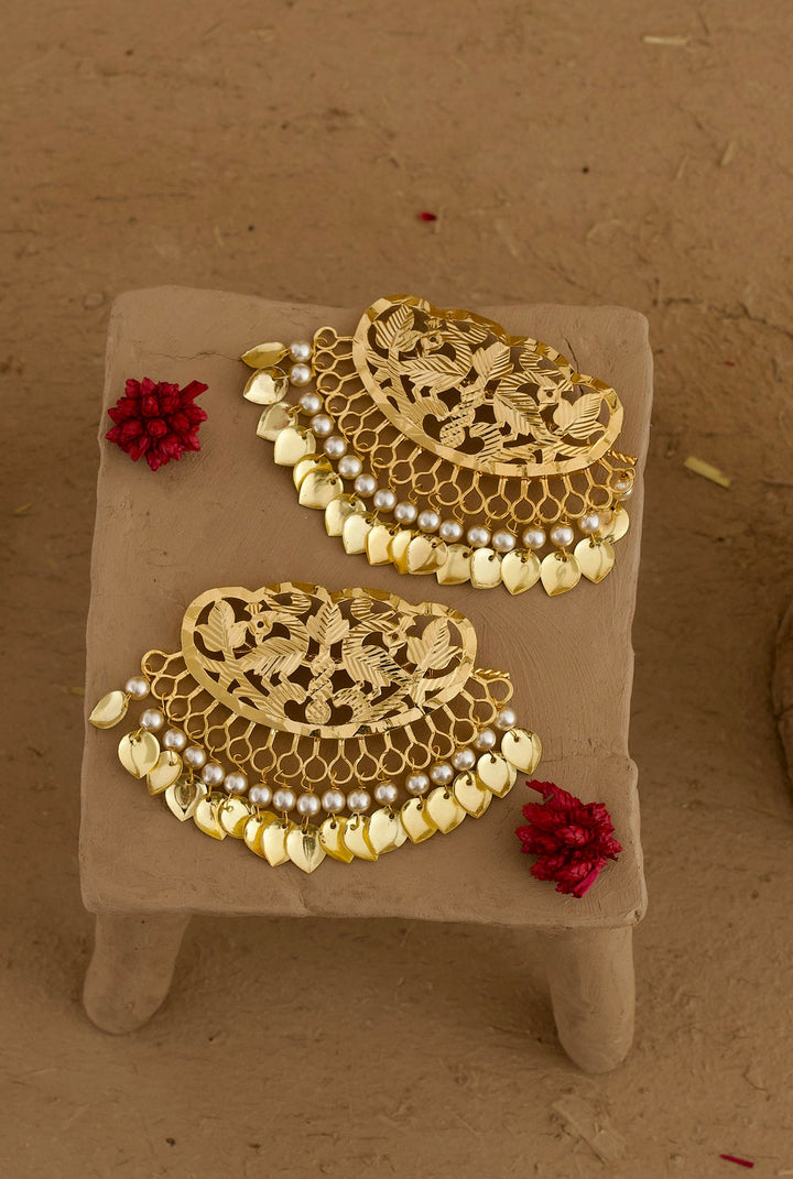 Vaidi Clips Handcrafted Gold Plated
