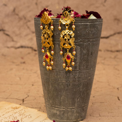 Khushboo Set Choker Earings Handcrafted Gold Plated