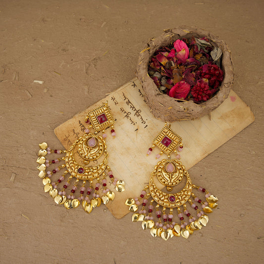 Noora Earrings Handcrafted Gold Plated