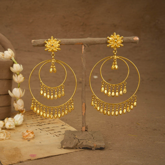 Vaidi  Earrings Handcrafted Gold Plated