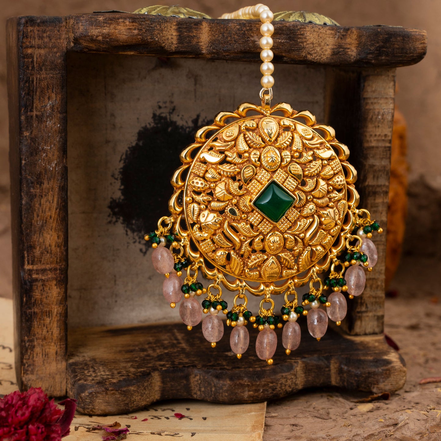 Aroha Tika Handcrafted Gold Plated