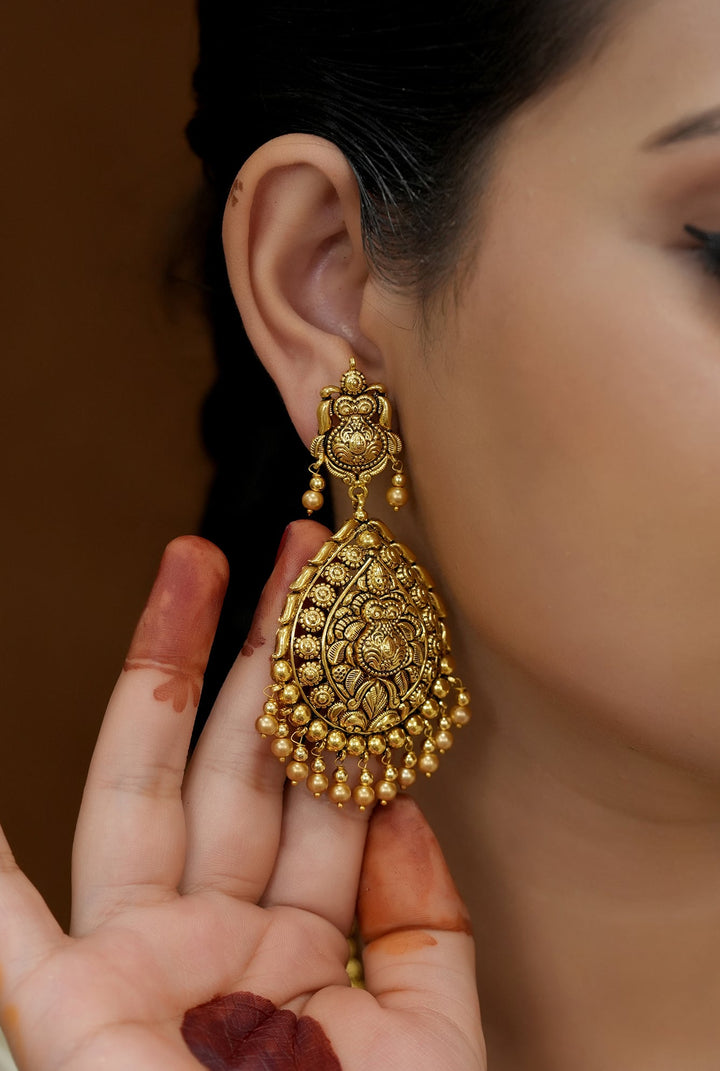 Juhi Earing Handcrafted Gold Plated